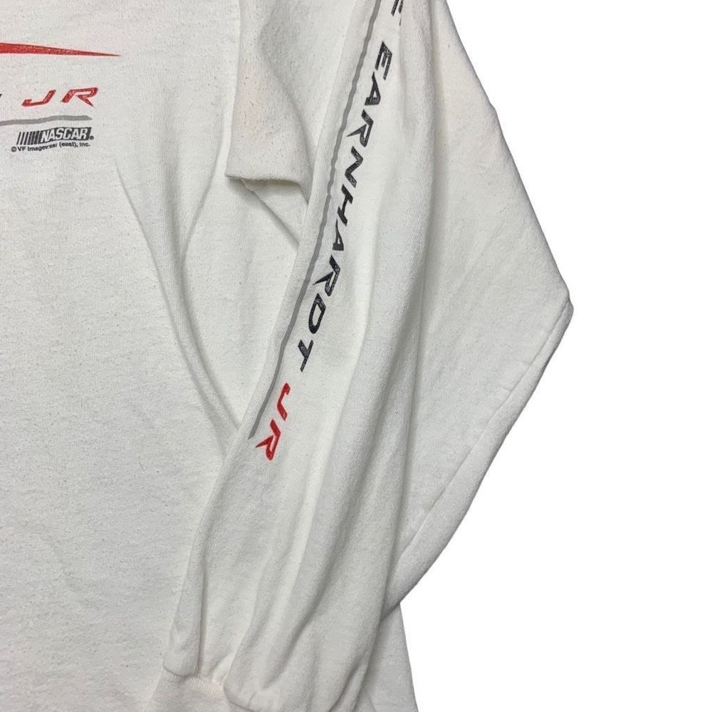 Vintage Chase Authentics Dale EarnhardtJr. #8 Mens L White Long Sleeve T Shirt - Picture 4 of 11